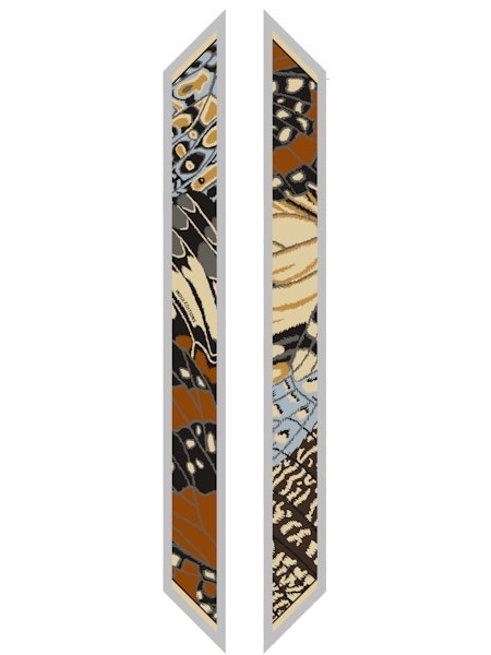 FOULARD LAVALLIERE 67 PAPILLONS SETA