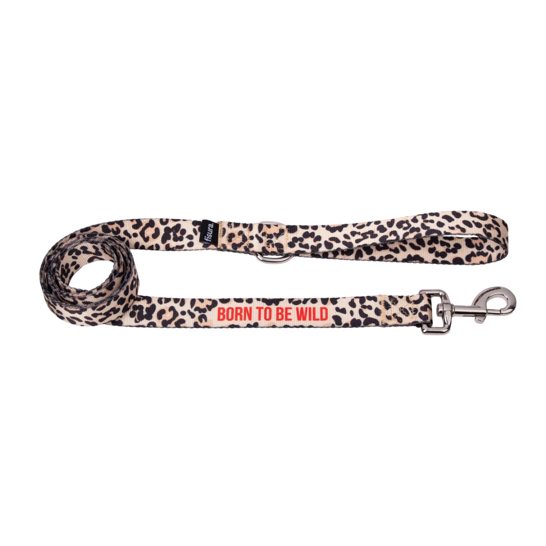 SET COLLARE E GUINZAGLIO “BORN TO BE WILD” TG.L